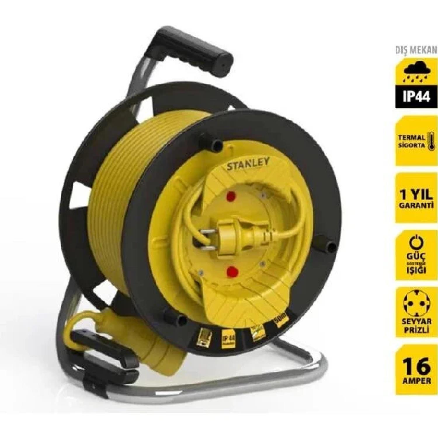 Stanley Pmg-37315 Makaralı Kablo IP44 F Tipi 3*1,5 35+2mt - SXECFP9QBVE