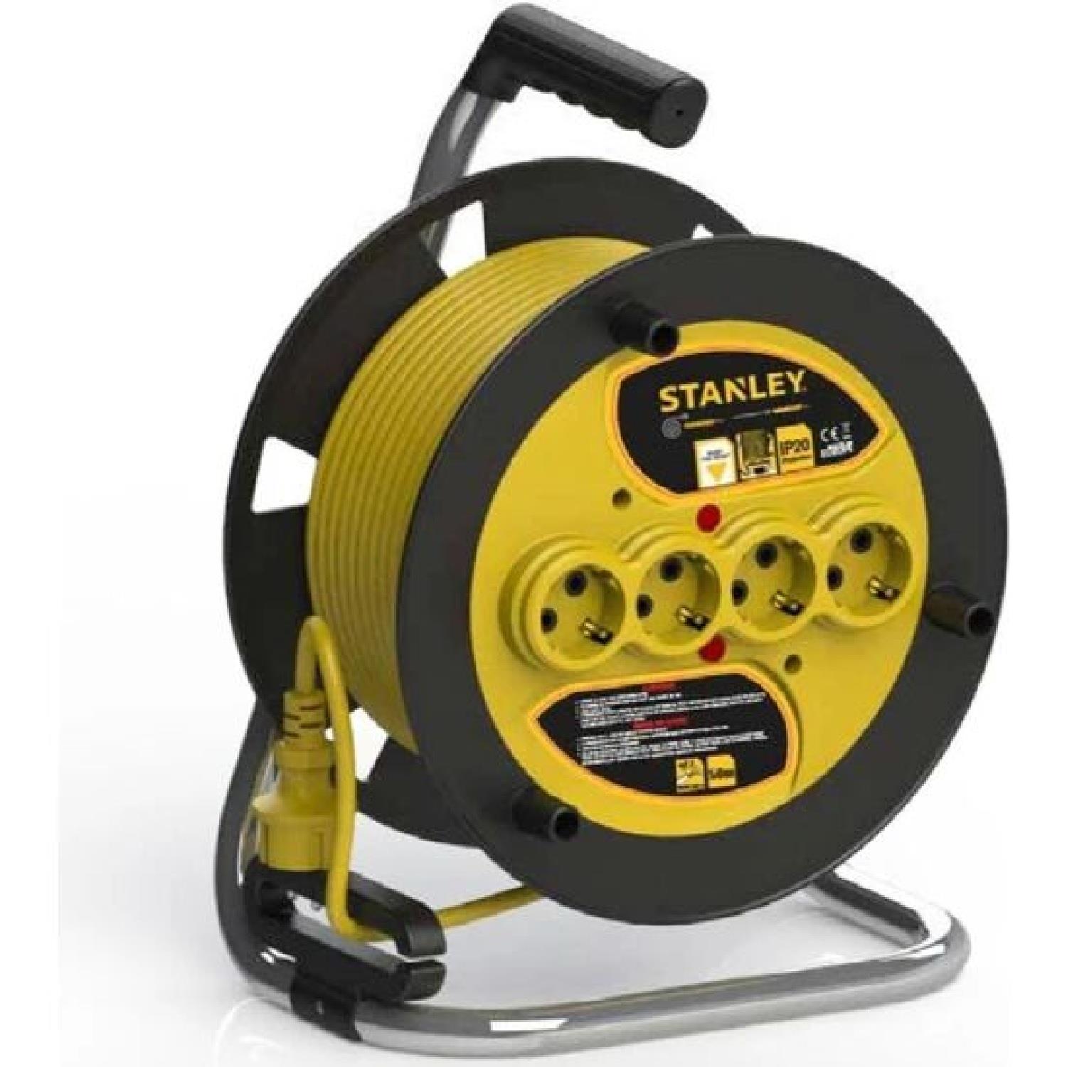 Stanley Pmk-25315 Makaralı Kablo IP20 F Tipi 3*1,5 25mt - SXECFL2QBSE