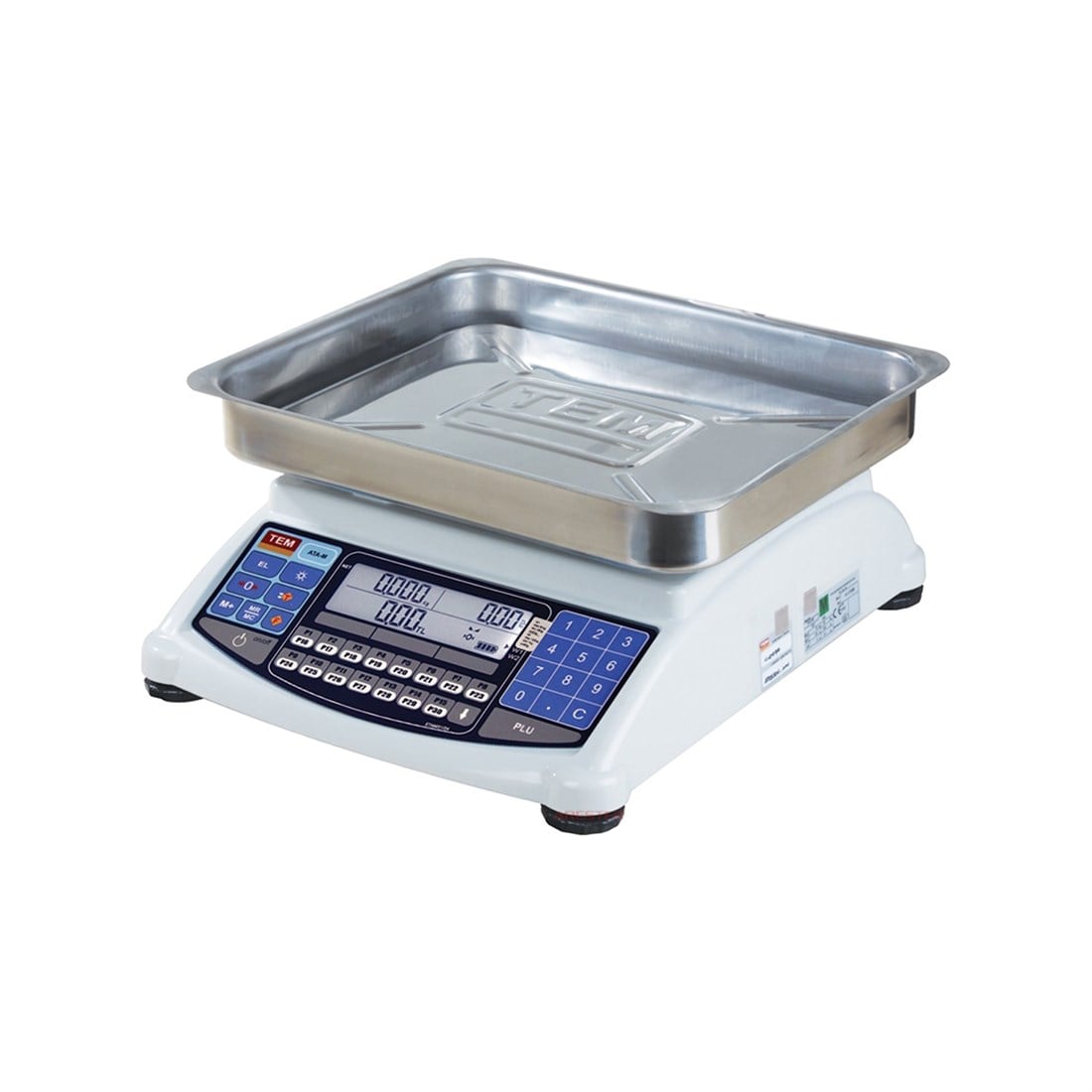 Tem Ata M60 Çukur Kefe Çift Lcd Fiyat Hesaplayan Terazi 60KG TAM060C