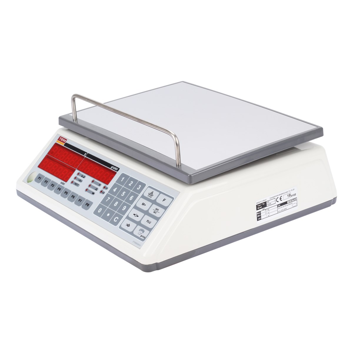 TEM TNS030D NSB-30KG DÜZ KEFE SAYICI TERAZİ 