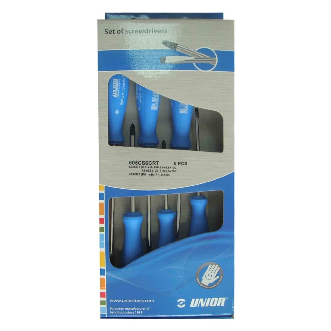 Unior Tornavida Seti CR (6 Parç)  605cs6crt