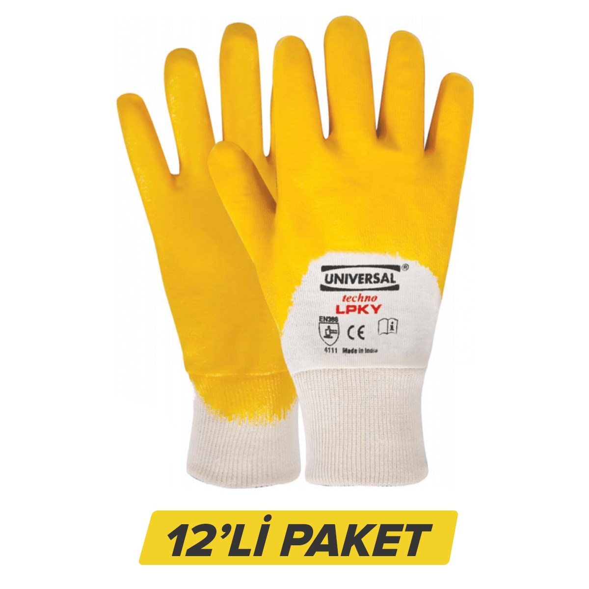 UNİVERSAL NİTRİL ELDİVEN LPKY NO:9 PAKET (12  AD)