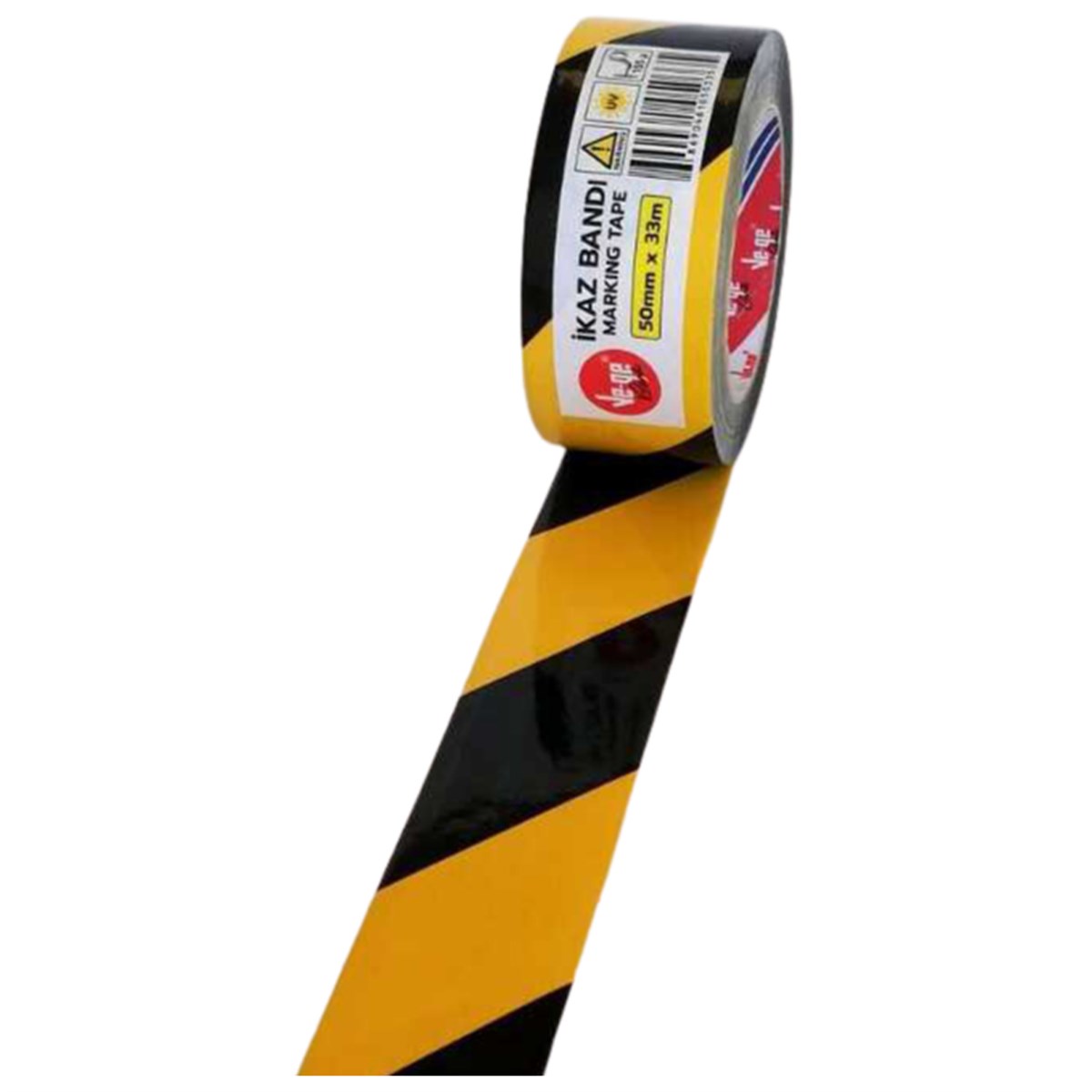 Vege İkaz Uyarı Bantı Baskılı Sarı - Siyah 50*33 Mm