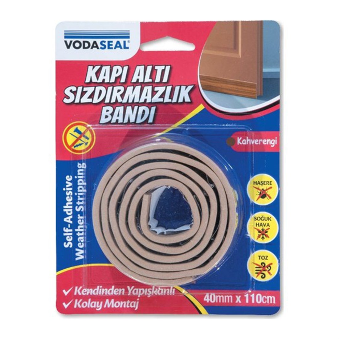 Vodabond Sızdırmazlık Kapı Altı Bantı Kahverengi Sw002