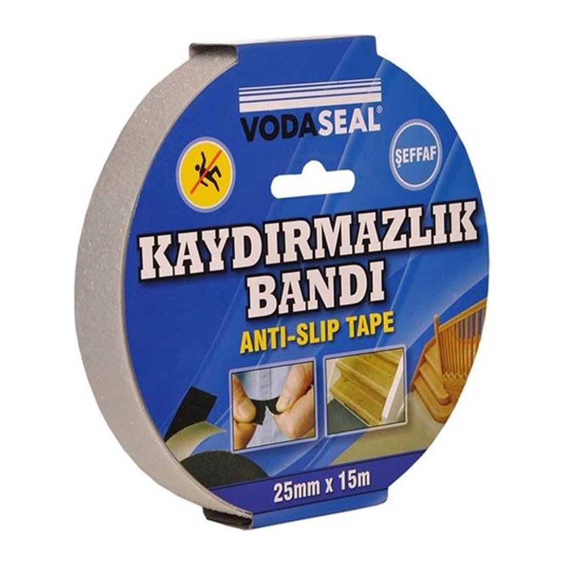 Vodaseal 25*15 Merdiven Kaydırmazlık Bandı Şeffaf 