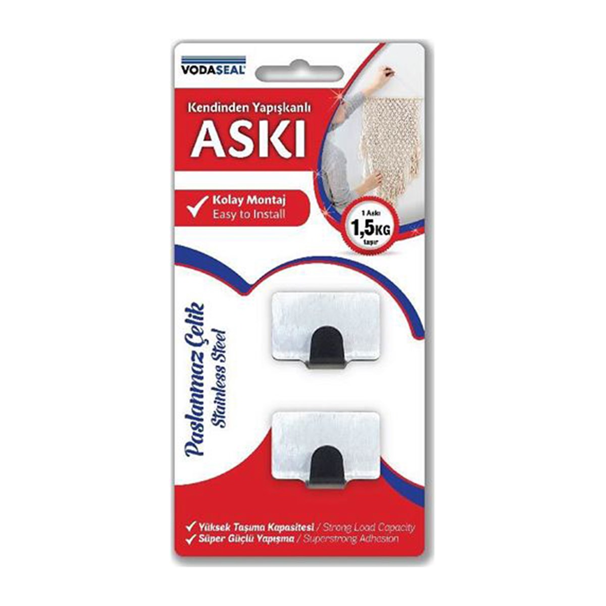 VODASEAL HT-16P KARE METAL ASKI 2Lİ 