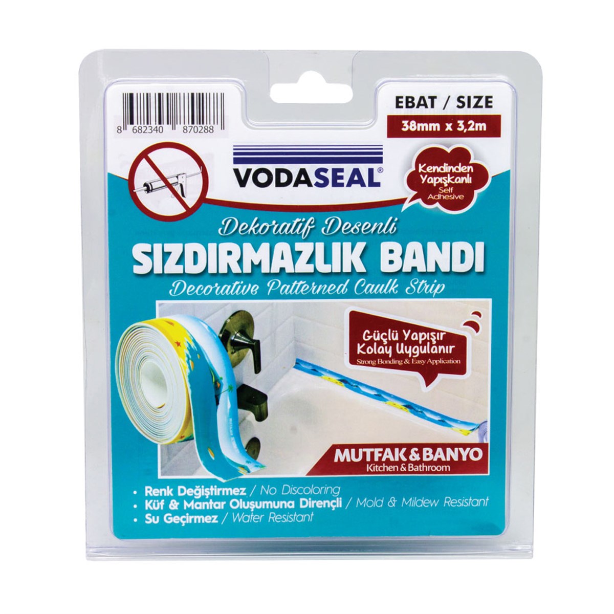 Vodaseal Sızdırmazlık Bandı 38mm 3,2mt Deniz