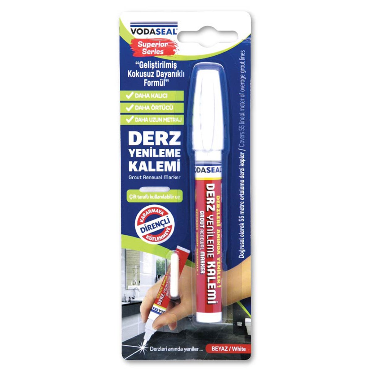 VODASEAL SS TEKLİ DERZ KALEMİ BEYAZ 61025879