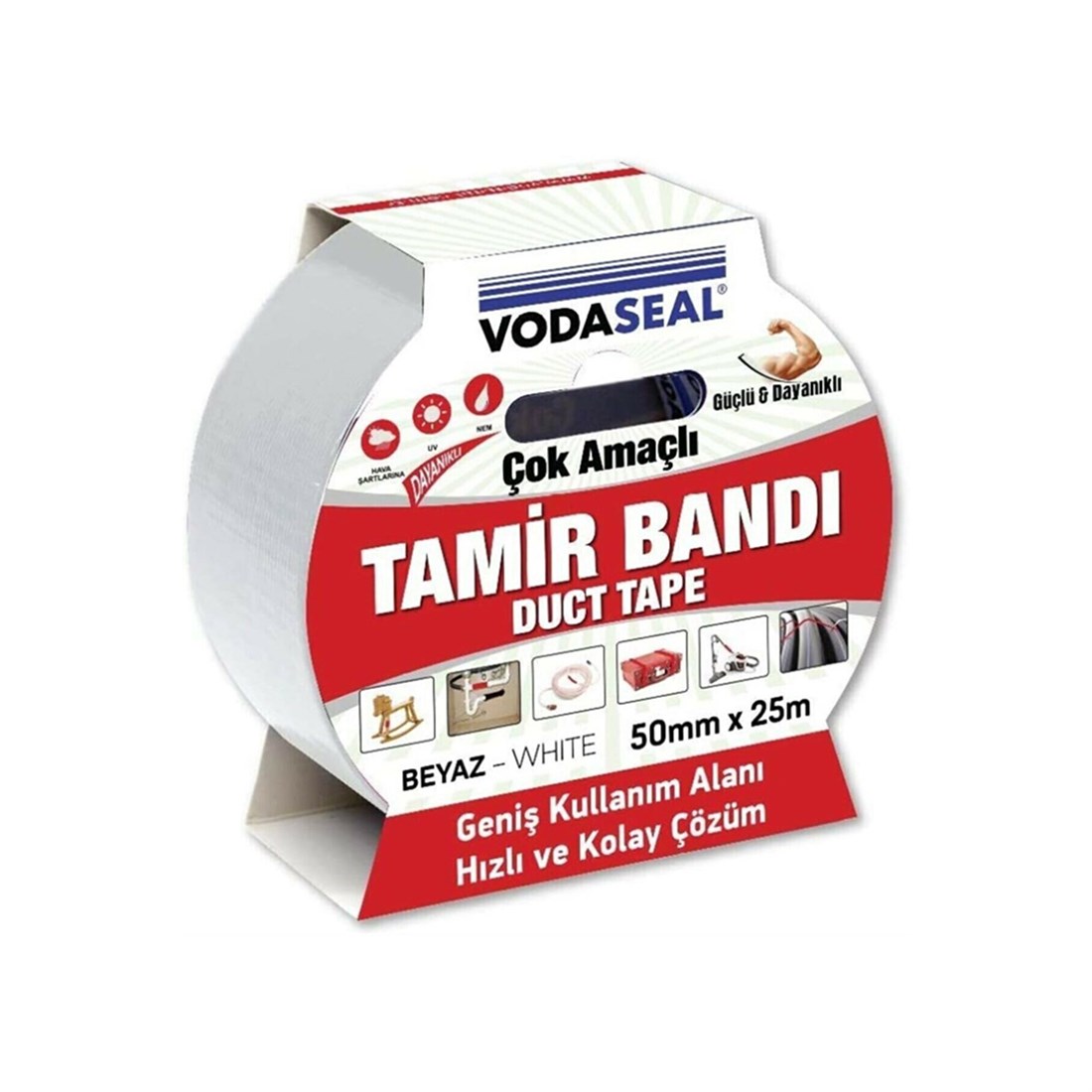Vodaseal Tamir Bandı 50Mm*25Mt Beyaz