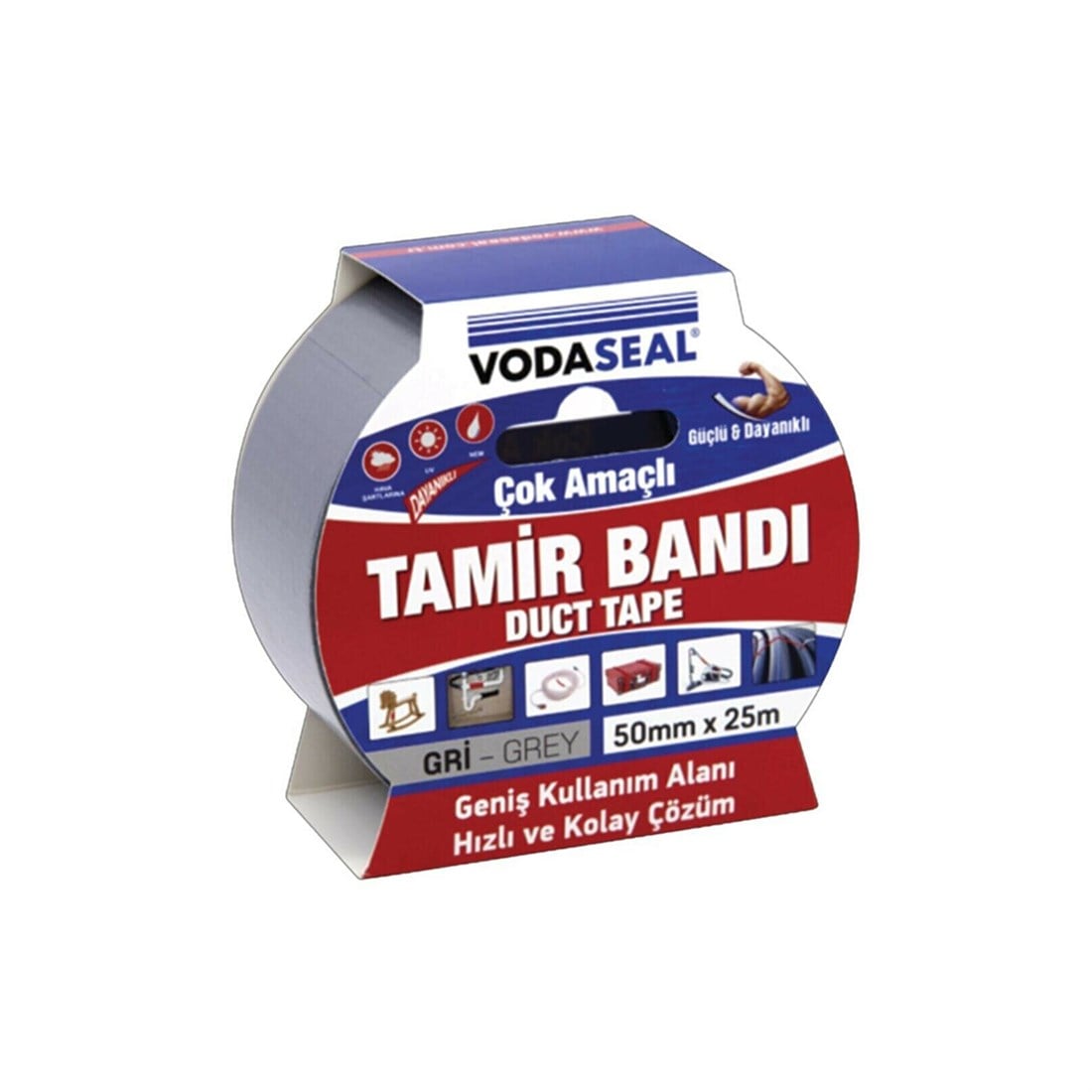 Vodaseal Tamir Bandı 50Mm*25Mt Gri