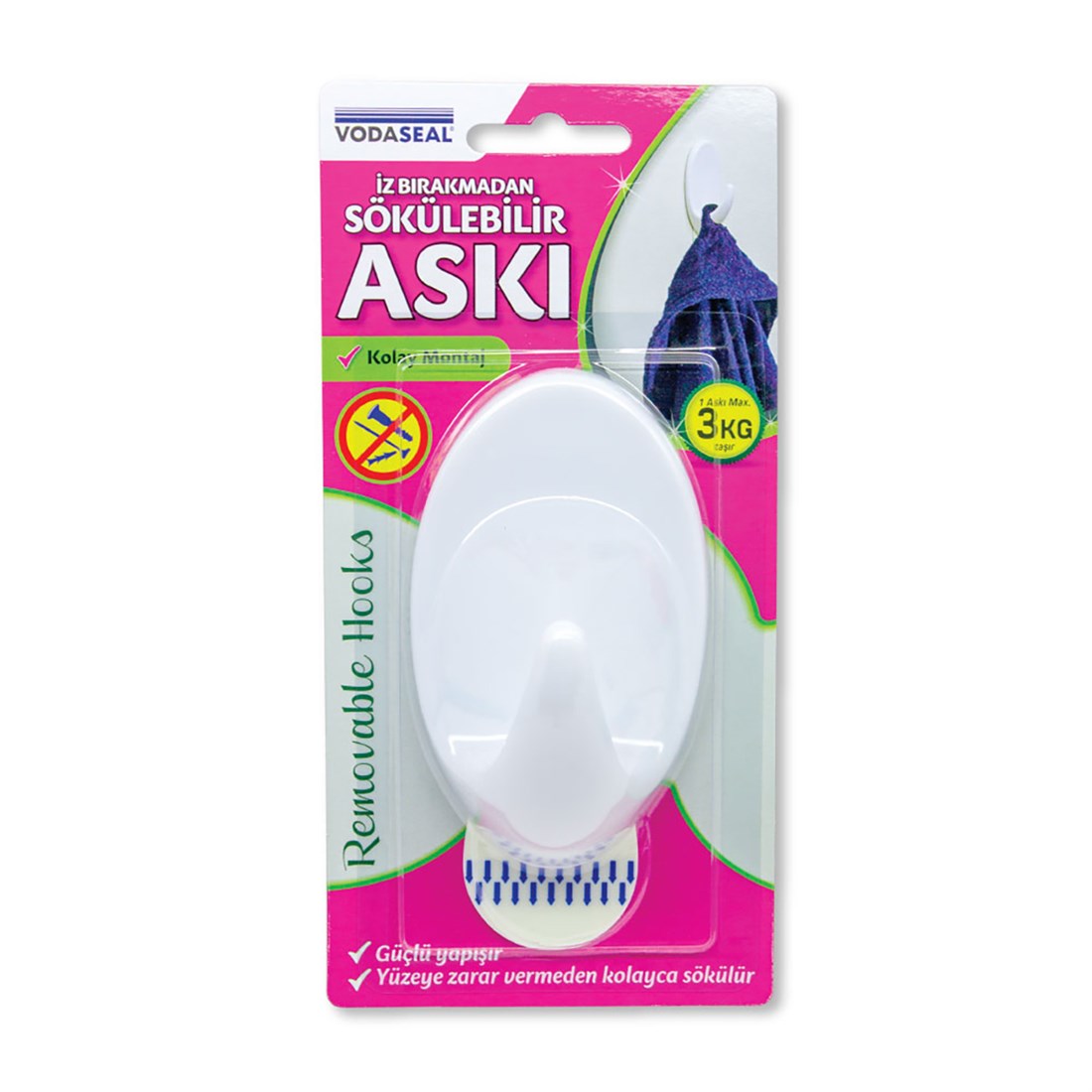 Vodaseal Tekli İz Bırakmayan Askı 3 kg HR-18