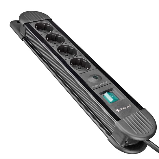 Silver Crest SCKS04 1.5m 3G1.5mm2 900 Joule 4Lü Akım Kor. Gri Priz