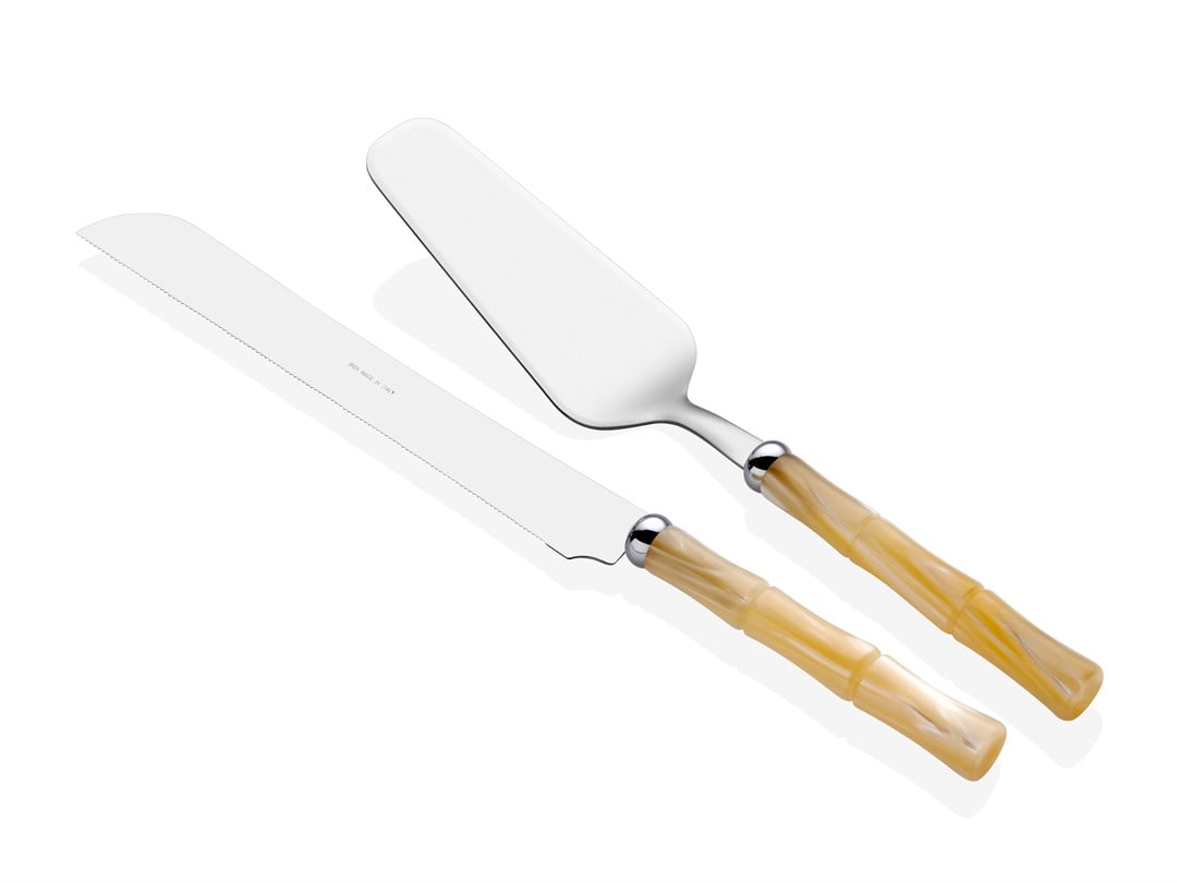 Bamboo kemik pasta servis seti