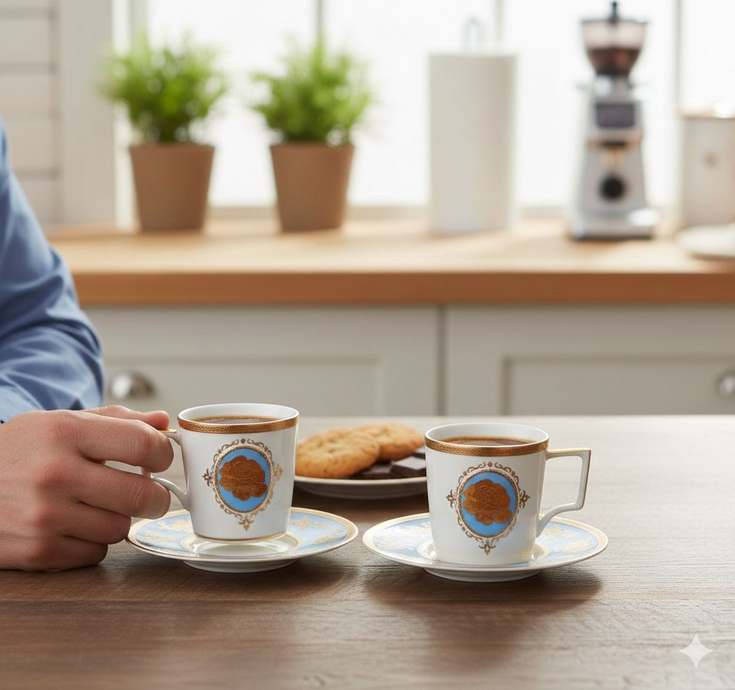 Stempa Venice Blue 6lı Fincan Seti