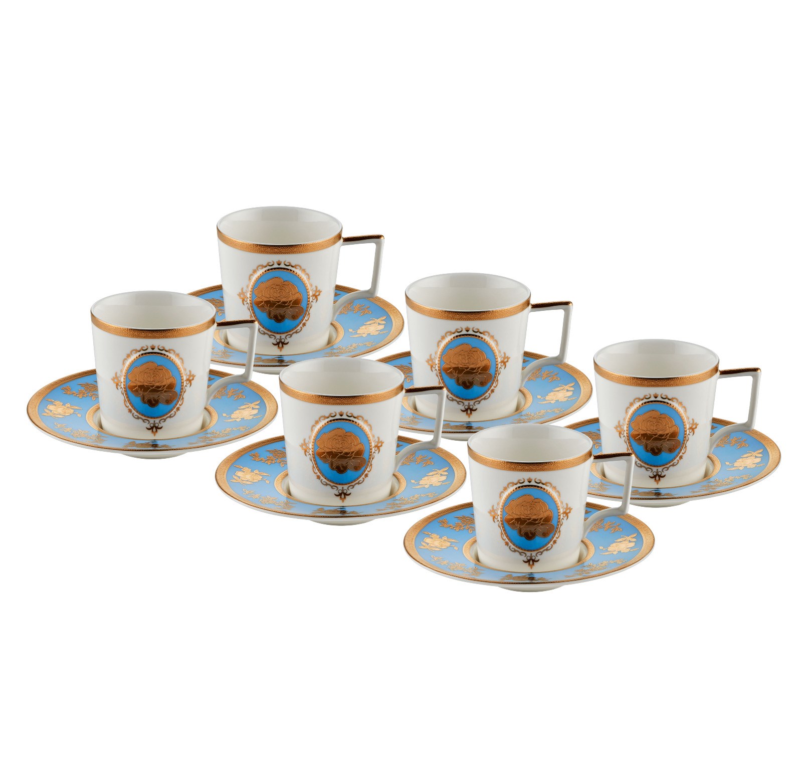 Stempa Venice Blue 6lı Fincan Seti