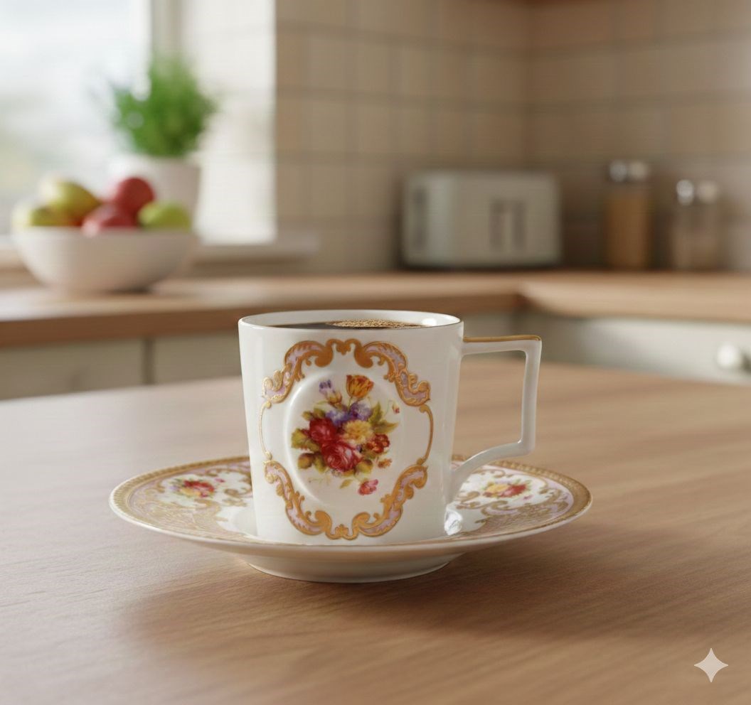 Stempa Venezzia Pink 6lı Fincan Seti