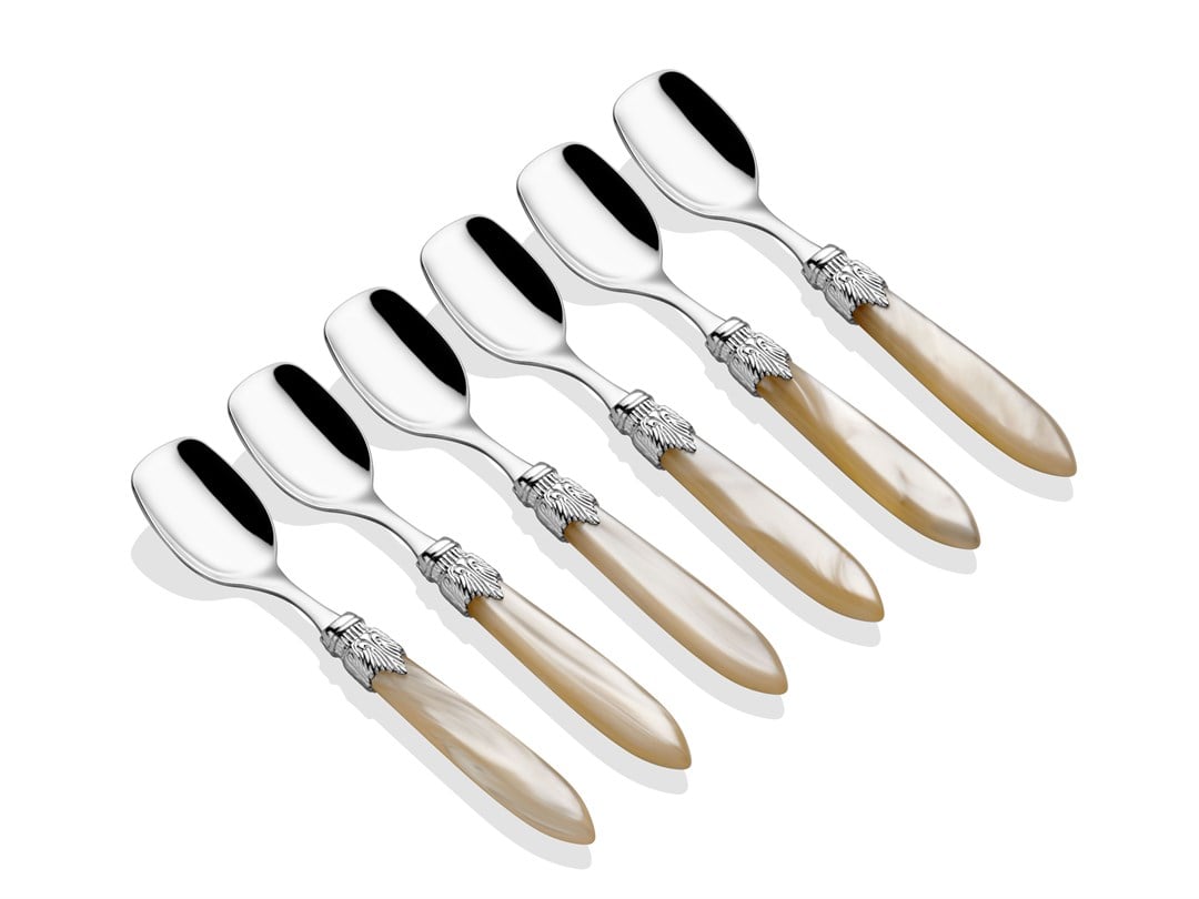 Laura Chrome kemik 6lı dondurma kaşığı