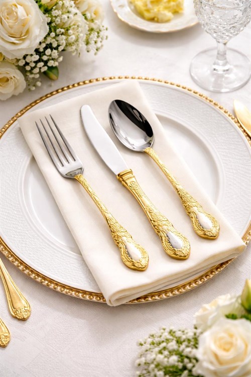  Magico Gold 84 Parça Çatal Bıçak Seti