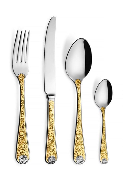 King George Gold 84 Parça Çatal Bıçak Seti