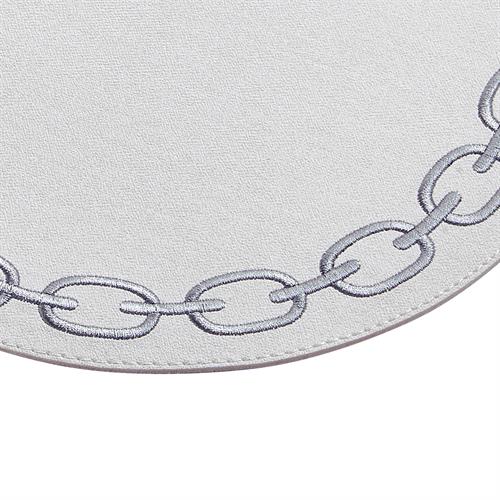 Oval Silver Nakışlı Amerikan Servis