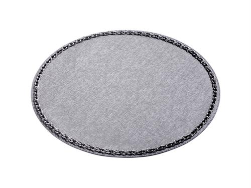 Yuvarlak Silver Zincirli Gri Amerikan Servis