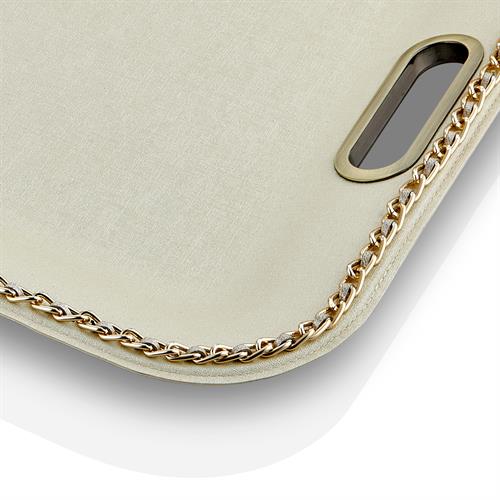 Gold Zincirli Dikdörtgen Kemik Tepsi