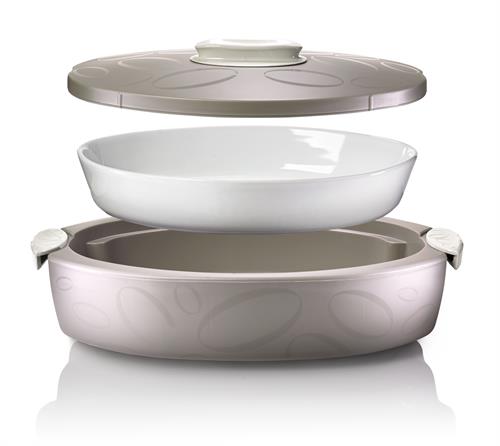 Tuttocaldo Oval Termal Servis Kabı 4L - Fındık