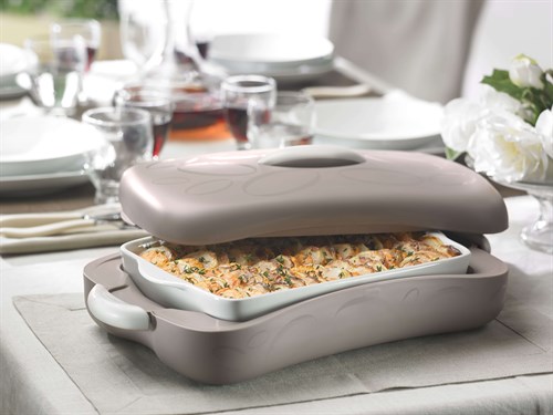 Tuttocaldo Dikdörtgen Termal Servis Kabı Fındık 2.5L