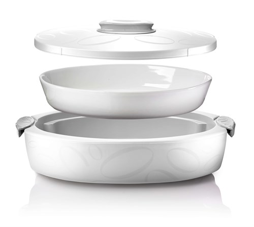 Tuttocaldo Oval Termal Servis Kabı 4L Beyaz