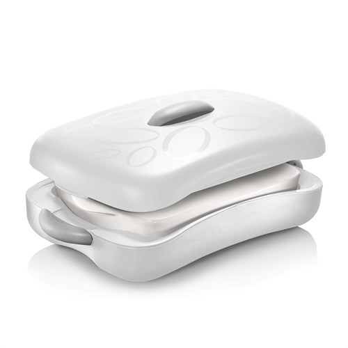  Tuttocaldo Dikdörtgen Termal Servis Kabı Beyaz 2.5L 