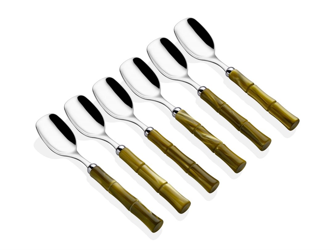 Bamboo Zeytin Yeşili 6 lı Dondurma Kaşığı