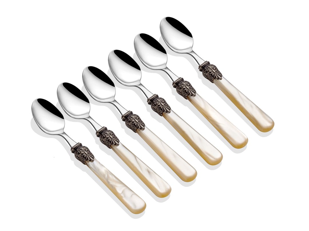 Elena kemik 6lı çay/nescafe kaşık seti