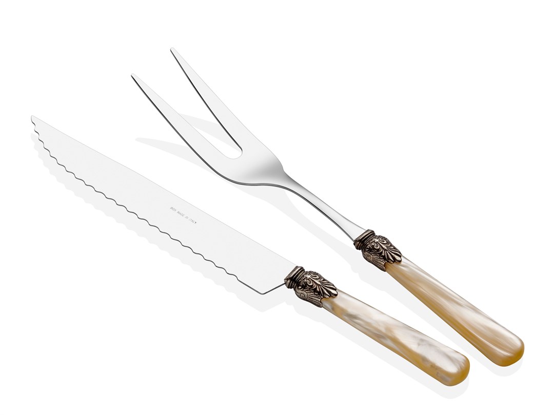 Elena kemik et çatal bıçak seti