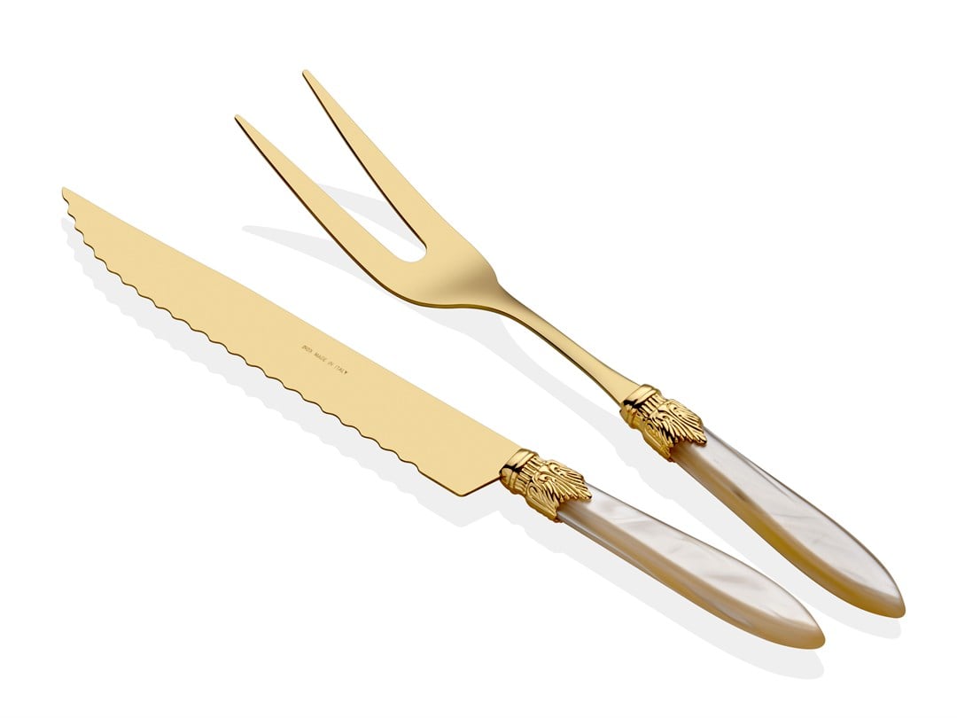 Laura Oro kemik et çatal bıçak seti