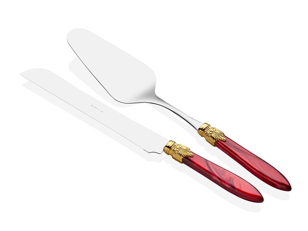 Laura Ring bordo pasta servis seti