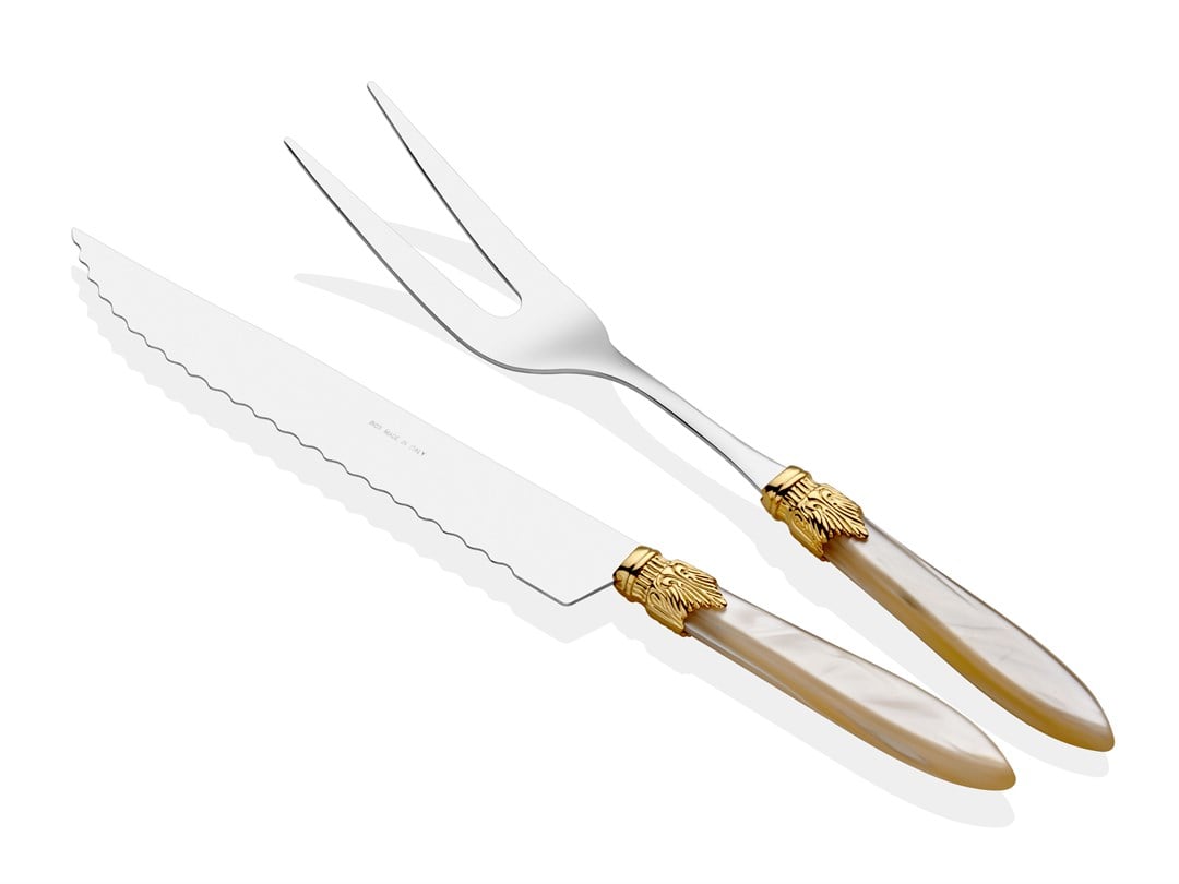 Laura Ring kemik et çatal bıçak seti