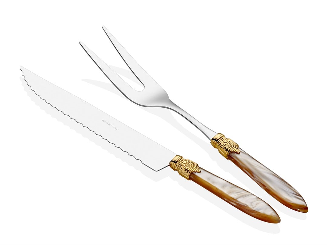 Laura Ring şampanya et çatal bıçak seti