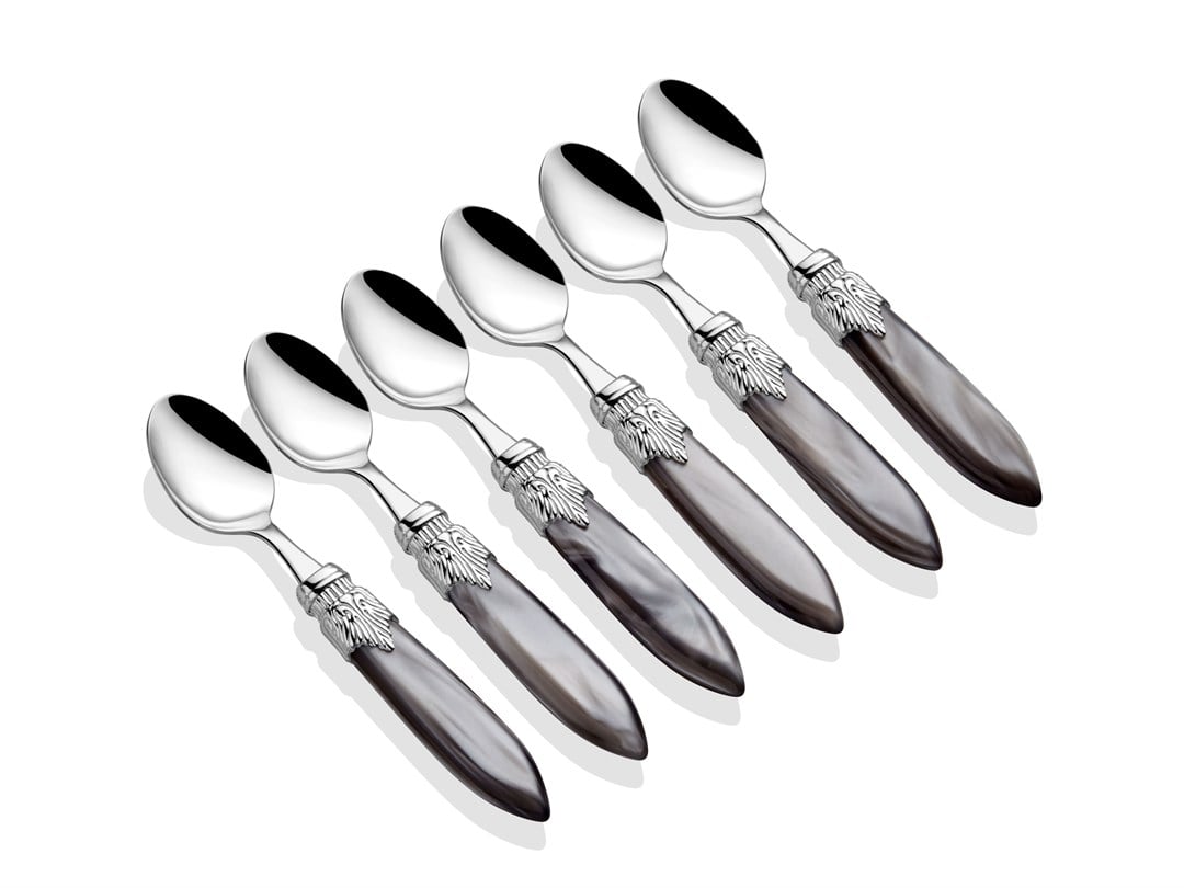 Laura Chrome gri 6lı çay/nescafe kaşık seti