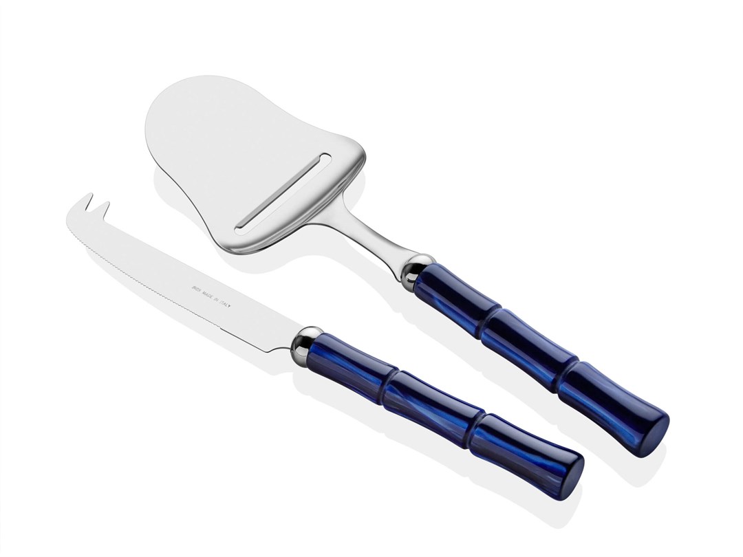 Peynir Servis SetiRIVADOSSIEle TrendBamboo Lacivert Peynir Servis Seti