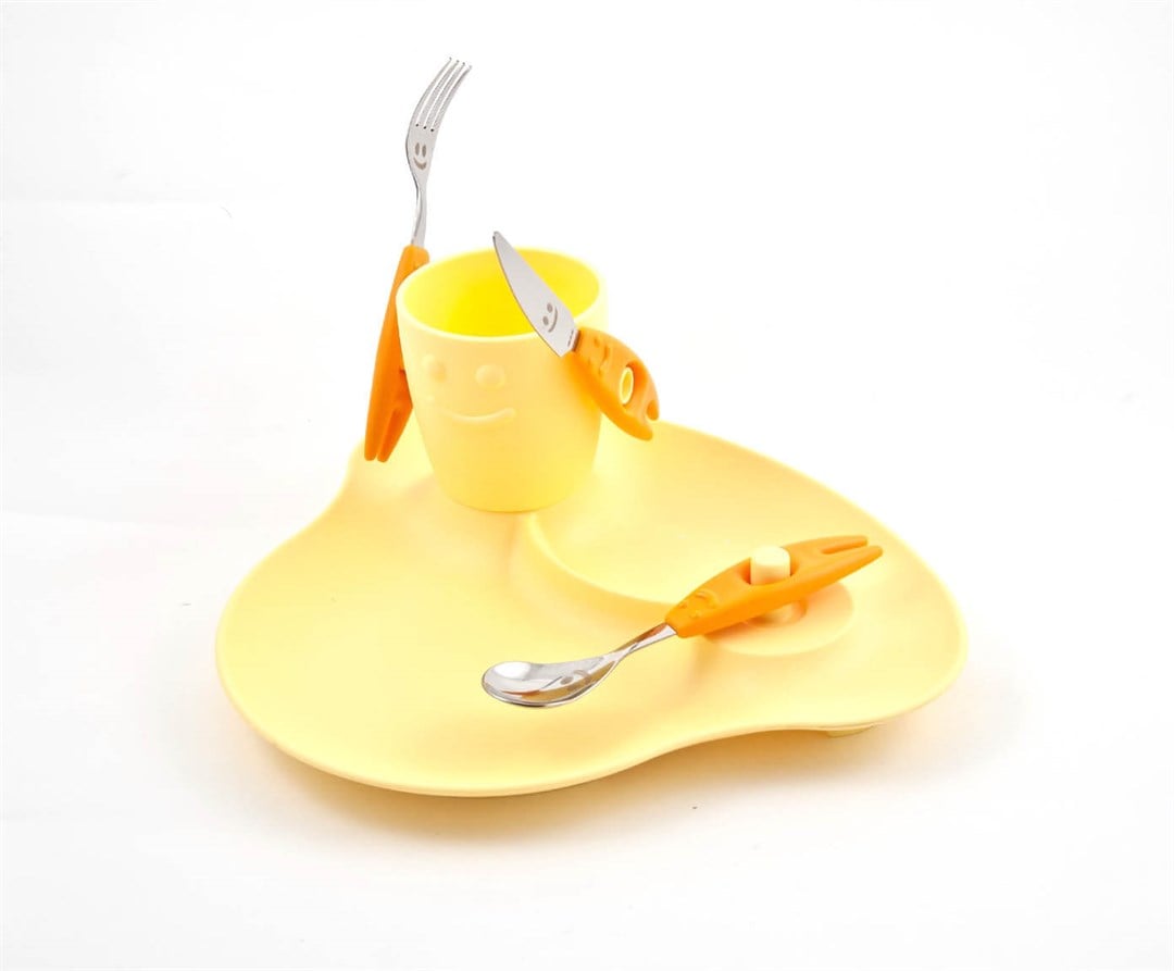 Trebimbi Party sarı 5p çocuk mama seti