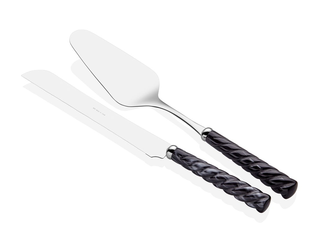 Vito siyah pasta servis seti