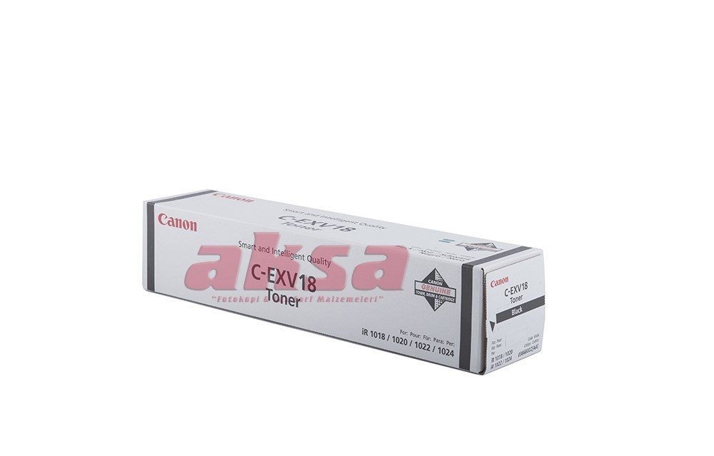 CANON C EXV 18 Orijinal Toner 8 4 K 0386B002AA   IR 1018 1020 1022 1024