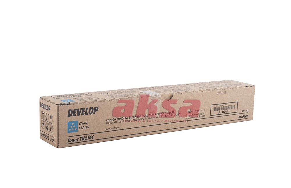 DEVELOP TN 216C Orijinal Cyan Toner A11G4D1   ineo + 220 280