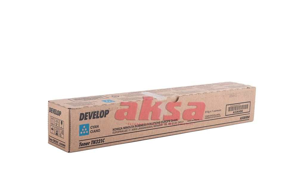 DEVELOP TN 321C Orijinal Cyan Toner 25K   ineo C 224 2C 84 C 364