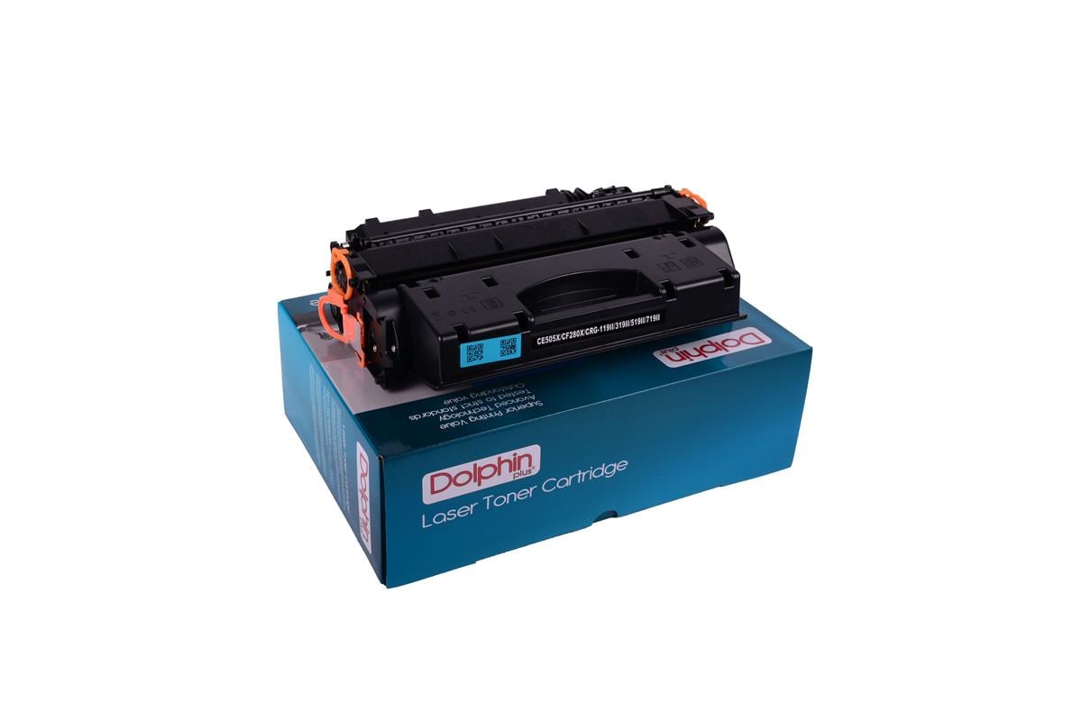 HP CE  505X CF 280X Canon CRG 719H 519H 319H 119H Dolphin Toner(6 5K)   (KOLİ 10 )P2055dn/PRO 400/M401dn/ Canon MF 6180dw/ 6160dw/ 6140dn/ 411dw/ 412d  MF 414dw/ 415dw/ 416dw/ 418x/ 419x/ 5940dw/ 5950dw/ 5960dn/ 5980dw, LBP 251