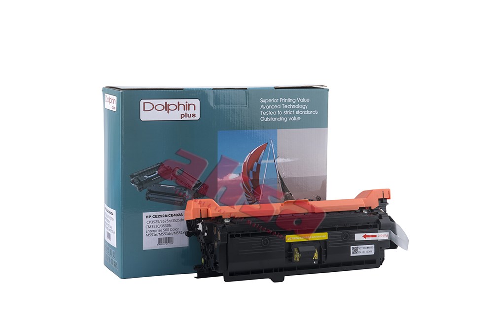 HP CE 252A 402A 5S Yellow Toner 7K   CP 3525/3525n/3525dn/CM 3530/3530fs Enterprise 500 Color M 551n/M 551dn/M 551xh