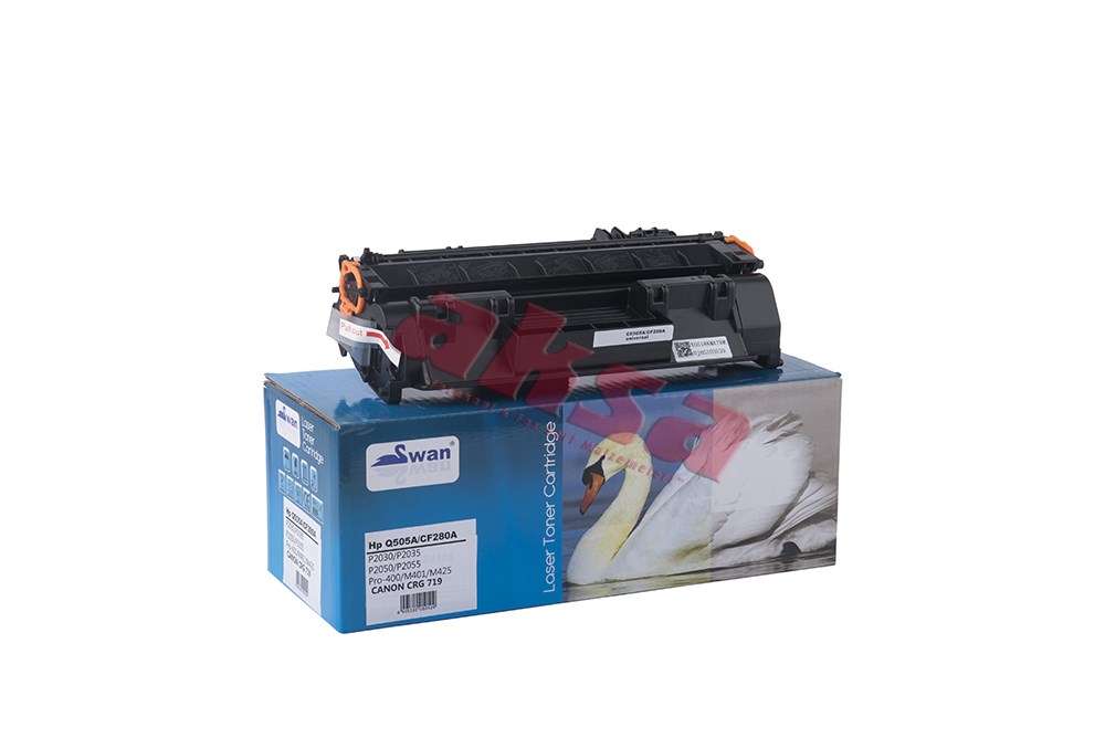 HP CE 505A CF 280A Canon CRG 719 Swan Laser Toner 2700 K   (Koli 15) LaserJet P 2030/ 2035/ 2035d/ 2050/ 2055x/ Pro 400 M 401a/ M 401x  Pro 400 MFP M401A/ 401N/ 401DN/ 401DW/ 425DW/ 425DN