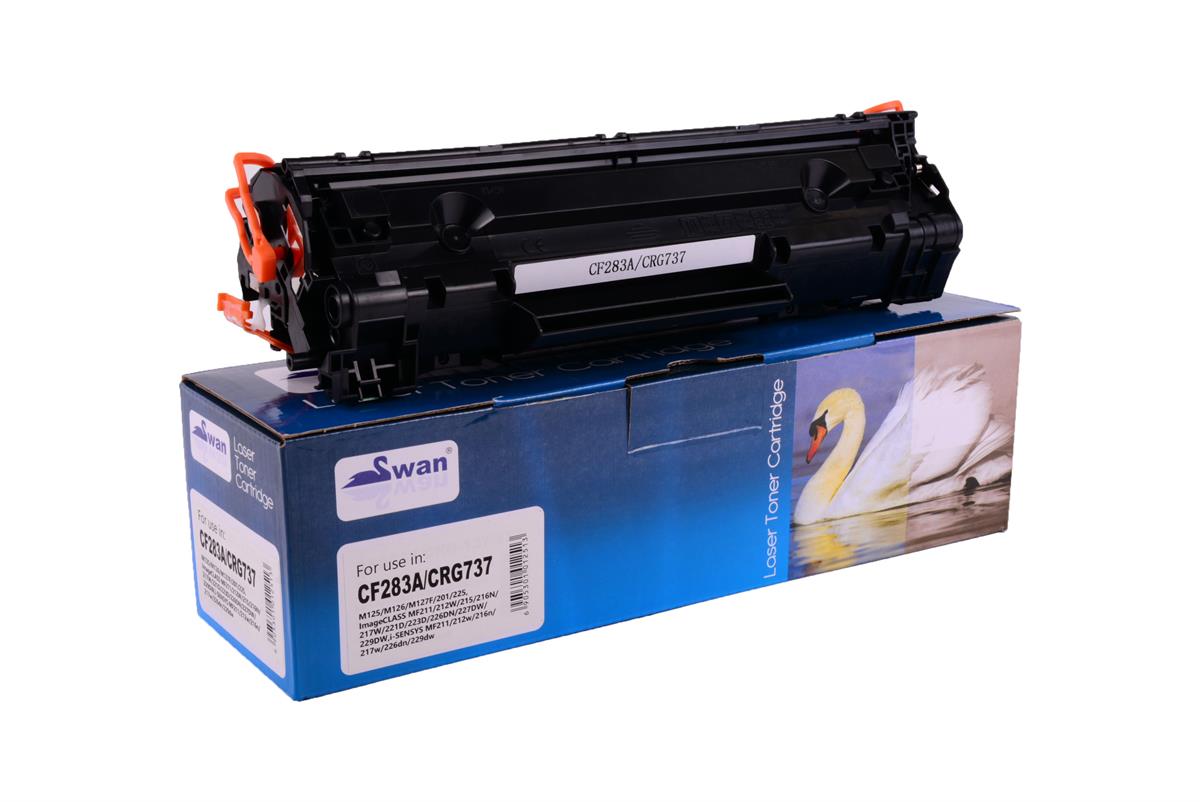 HP CF  283A CRG 737 Universal Swan Laser Toner 1.5K   (Koli 20) Pro M 125/M 126/M 127/M 128/M 201n,dw/M 202n/ M 225dn,dw/M 226dw
