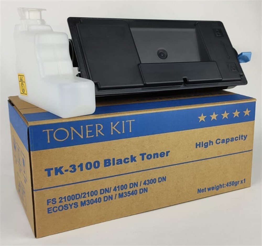 KYOCERA TK-3100HC Reel Toner  450gr Y.k   Fs 2100D/DN/ECOSYS M3040dn / M3540dn KOLİ (12)'Lİ