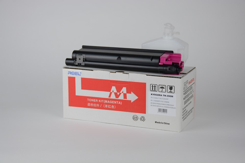 KYOCERA TK 590 Reel Magenta Toner ( 150gr )   ECOSYS M 6026cdn M 6026cidn P 6026cd FS C 2026 2126 2526 2626MF P FSC 5250DN